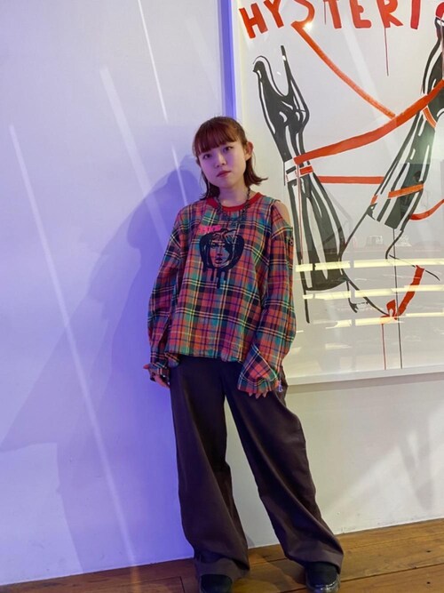 HYSTERIC GLAMOUR◆MELT APPLE プルオーバー シャツ HYSTERIC GLAMOUR◇MELT APPLE プルオーバー シャツ