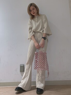 「SET UP」｜「アイテム（腕時計）」を使った、まゆさん（レディース・154cm）の春コーディネート