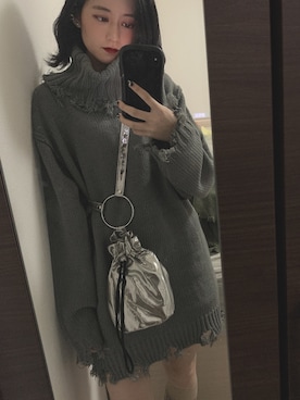 「Faith（-）のアイテム（ワンピース/ドレス）」を使った、まゆさん（レディース・154cm）の春コーディネート
