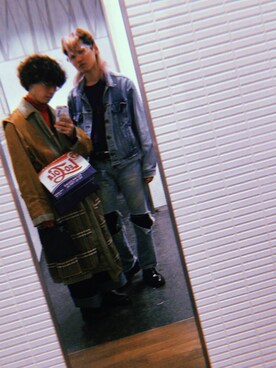 「MM6 Maison Margiela（ｴﾑｴﾑｼｯｸｽ ﾒｿﾞﾝ ﾏﾙｼﾞｪﾗ）のアイテム（その他シューズ）」を使った、SiNさん（メンズ・163cm）の冬コーディネート