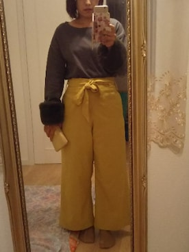 「EMMAJAMES（エマジェイムス）のアイテム」を使った、ふかふかさん（レディース・159cm）の秋コーディネート