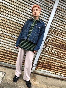 「RNA（アールエヌエー）のアイテム（ジャケット/アウター）」を使った、ren05310721さん（メンズ・164cm）の春コーディネート