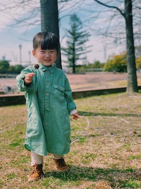 「babygap」｜「アイテム（ブーツ）」を使った、ran𓇗さん（キッズ・80cm）の春コーディネート