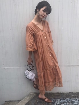 FREAK'S STORE アンティークレース 2WAY ガウンシャツワンピース