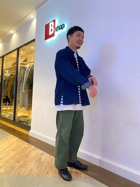 「orslow」｜「アイテム（ノーカラージャケット）」を使った、kuroiwaさん（メンズ・164cm）の春コーディネート