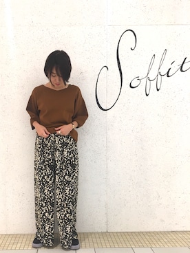 「SOFFITTO（ソフィット）のアイテム」を使った、yori_koさん（レディース・156cm）の秋コーディネート