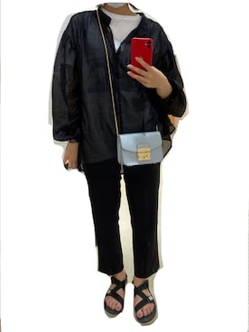 「Khaju（カージュ）のアイテム」を使った、わたぼうさん（レディース・156cm）の夏コーディネート