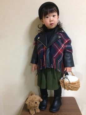 kanonさん（キッズ・90cm）の冬コーディネート