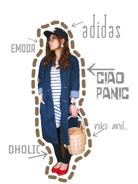 cana.さん（レディース・152cm）の春コーディネート