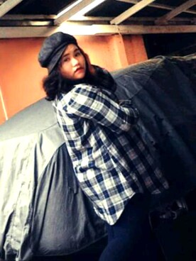 「SURPLUS（サープラス）のアイテム」を使った、Bim Martinez Jalaさん（レディース・153cm）の秋コーディネート
