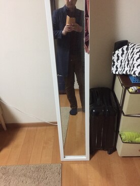 「SHIPS（シップス）のアイテム（チェスターコート）」を使った、紅茶んさん（メンズ・177cm）の冬コーディネート