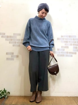 「お出掛けコーデ」｜「アイテム（その他）」を使った、mayumiさん（レディース・160cm）の冬コーディネート