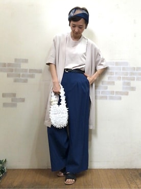 「フレンチカジュアル」｜mayumiさん（レディース・160cm）の夏コーディネート