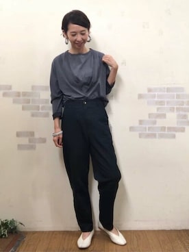 「トレンドファッション」｜「アイテム（アクセサリー）」を使った、mayumiさん（レディース・160cm）の秋コーディネート