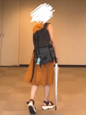 「雨」｜「アイテム（ワンピース/ドレス）」を使った、まるかさん（レディース・159cm）の夏コーディネート