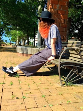 「ウイングチップ」｜「アイテム（その他）」を使った、YUKiさん（レディース・170cm）の夏コーディネート