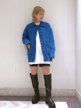 「JEANASIS（ジーナシス）のアイテム（その他アウター）」を使った、カナコ (jeanasis)さん（レディース・160cm）の冬コーディネート