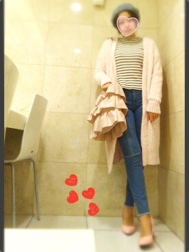 「ベレー帽推奨委員会」｜「アイテム（パンプス）」を使った、めんま🍥さん（レディース・161cm）の春コーディネート
