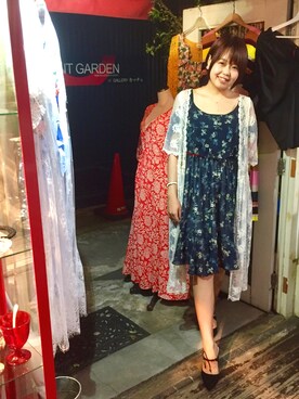「アイテム（イヤリング）」を使った、めんま🍥さん（レディース・161cm・20代）の夏コーディネート