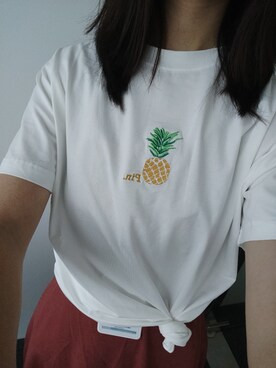 「WM（ダブルエム）のアイテム」を使った、mollyさん（レディース・165cm）の夏コーディネート