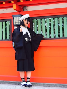 「黒髪」｜「アイテム（その他アウター）」を使った、あやたろ。さん（レディース・162cm）の夏コーディネート