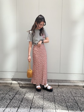 「ビンテージコーデ」｜Moeka Ebiharaさん（レディース・163cm）の春コーディネート