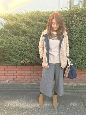 「DECOY SINCE 1981（デコイシンスイチキュウハチイチ）のアイテム」を使った、CROSSPLUSさん（レディース・163cm）の冬コーディネート