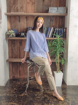 「DECOY SINCE 1981（デコイシンスイチキュウハチイチ）のアイテム」を使った、CROSSPLUSさん（レディース・162cm）の春コーディネート