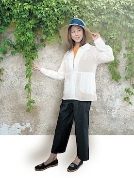 「DECOY SINCE 1981（デコイシンスイチキュウハチイチ）のアイテム」を使った、CROSSPLUSさん（レディース・162cm）の春コーディネート