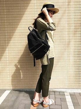 「DECOY SINCE 1981（デコイシンスイチキュウハチイチ）のアイテム」を使った、CROSSPLUSさん（レディース・168cm）の夏コーディネート