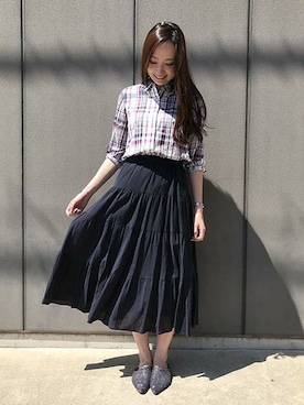 「DECOY SINCE 1981（デコイシンスイチキュウハチイチ）のアイテム」を使った、CROSSPLUSさん（レディース・160cm）の夏コーディネート