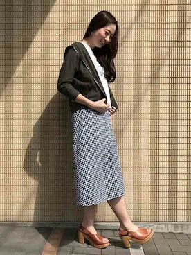 「Petit Honfleur（プチオンフルール）のアイテム」を使った、CROSSPLUSさん（レディース・167cm）の夏コーディネート