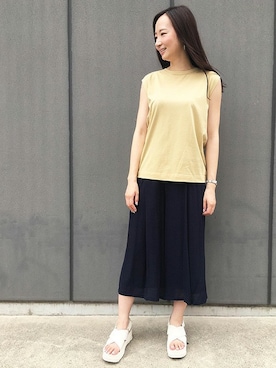 「DECOY SINCE 1981（デコイシンスイチキュウハチイチ）のアイテム」を使った、CROSSPLUSさん（レディース・160cm）の夏コーディネート