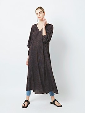 「N.O.R.C（ノーク）のアイテム（ワンピース/ドレス）」を使った、CROSSPLUSさん（レディース・170cm）の秋コーディネート