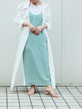 「N.O.R.C（ノーク）のアイテム（ジャケット/アウター）」を使った、CROSSPLUSさん（レディース・153cm）の春コーディネート