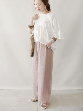 CROSSPLUSさん（レディース・156cm）の夏コーディネート