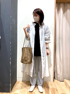 「blue」｜「アイテム（サンダル）」を使った、あいりさん（レディース・162cm）の春コーディネート