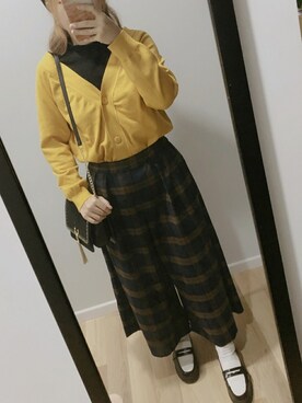 「Etam（エタム）のアイテム」を使った、箫雨_霁さん（レディース・155cm）の秋コーディネート