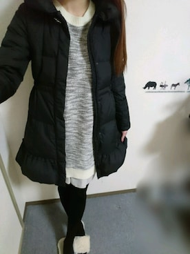 「LODISPOTTO（ロディスポット）のアイテム（ジャケット/アウター）」を使った、ayaさん（レディース・164cm）の冬コーディネート