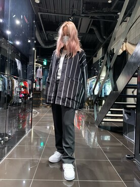 「WHITELAND（ホワイトランド）のWHITELAND/ホワイトランド/リネンシャツ（シャツ/ブラウス）」を使った、ゆうさん（レディース・157cm）の夏コーディネート