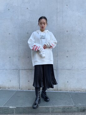 「Chica（チカ）のアイテム」を使った、ゆうさん（レディース・157cm）の冬コーディネート