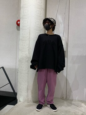「DANKE SCHON（ダンケシェーン）のアイテム（帽子）」を使った、ゆうさん（レディース・157cm）の春コーディネート