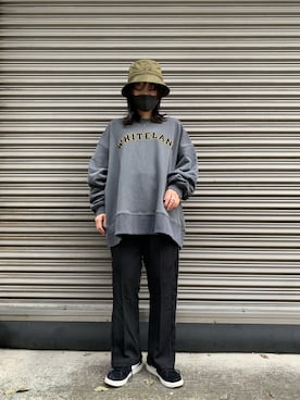 「WHITELAND（ホワイトランド）のアイテム（スウェット）」を使った、ゆうさん（レディース・157cm）の春コーディネート