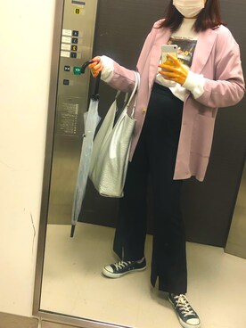 「HOTPING（ホッピン）のアイテム（ジャケット/アウター）」を使った、☀️さん（レディース・166cm）の秋コーディネート