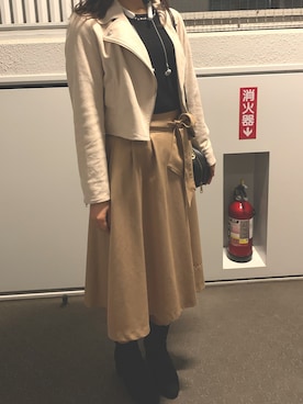 「MISCH MASCH（ミッシュマッシュ）のアイテム（ジャケット/アウター）」を使った、ゆうさん（レディース・155cm）の秋コーディネート