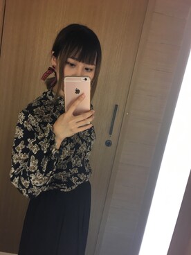 「POPCORN（ポップコーン）のアイテム」を使った、柒さん（レディース・160cm）の秋コーディネート