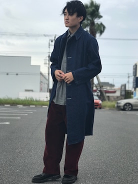 「orslow」｜「アイテム（その他アウター）」を使った、masakiさん（メンズ・170cm）の秋コーディネート