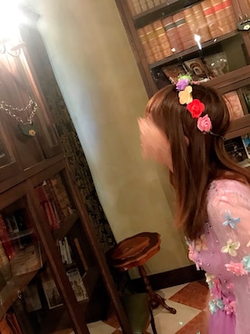 「ロックハート城のアイテム（ワンピース/ドレス、ピンク系）」を使った、みーさんさん（レディース・161cm）の夏コーディネート