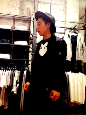 「ALLSAINTS（オールセインツ）のアイテム（ブルゾン）」を使った、Mr.Choさん（メンズ・173cm）の春コーディネート