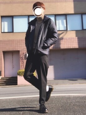 「フォロバ」｜「アイテム（アクセサリー）」を使った、だーーーさん（メンズ・175cm）の冬コーディネート